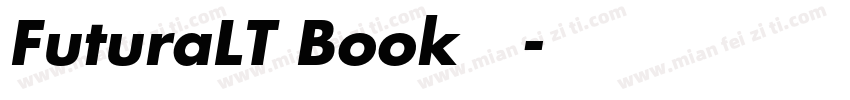 FuturaLT Book 常规字体转换